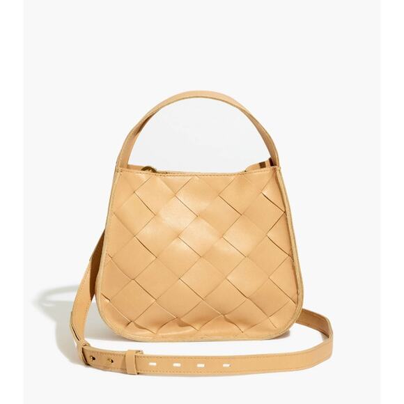 Madewell The Sydney Crossbody Bag: Woven Leather Edition in Desert Dune - Picture 1 of 9